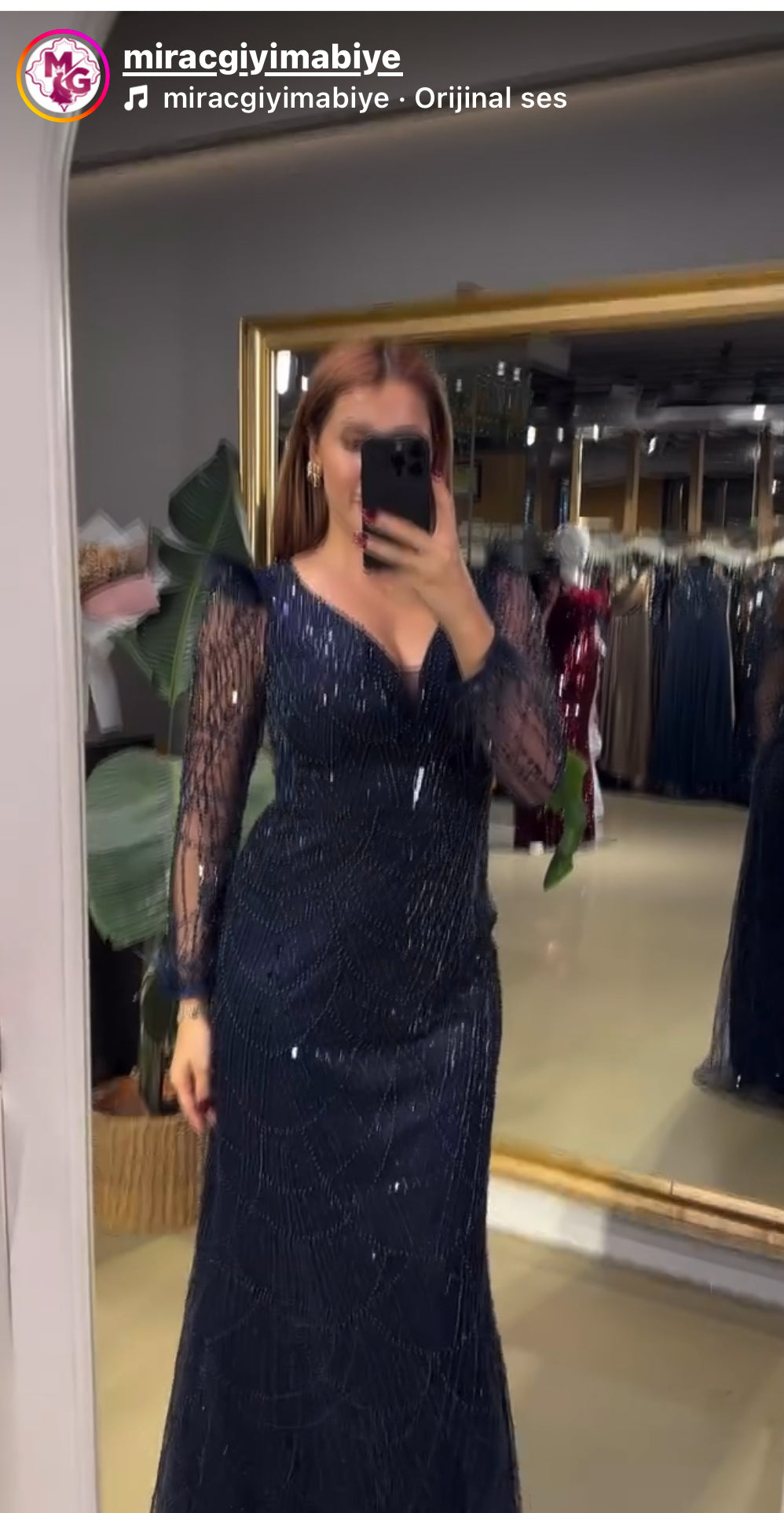 Taşlı tasarım abiye