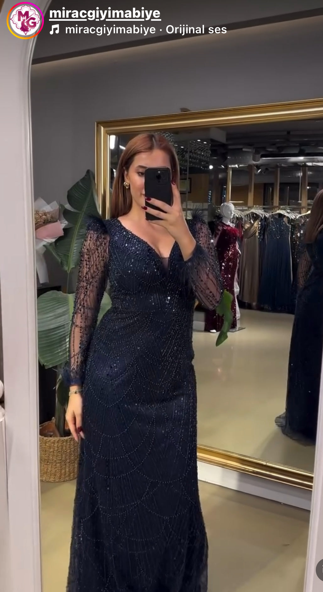 Taşlı tasarım abiye