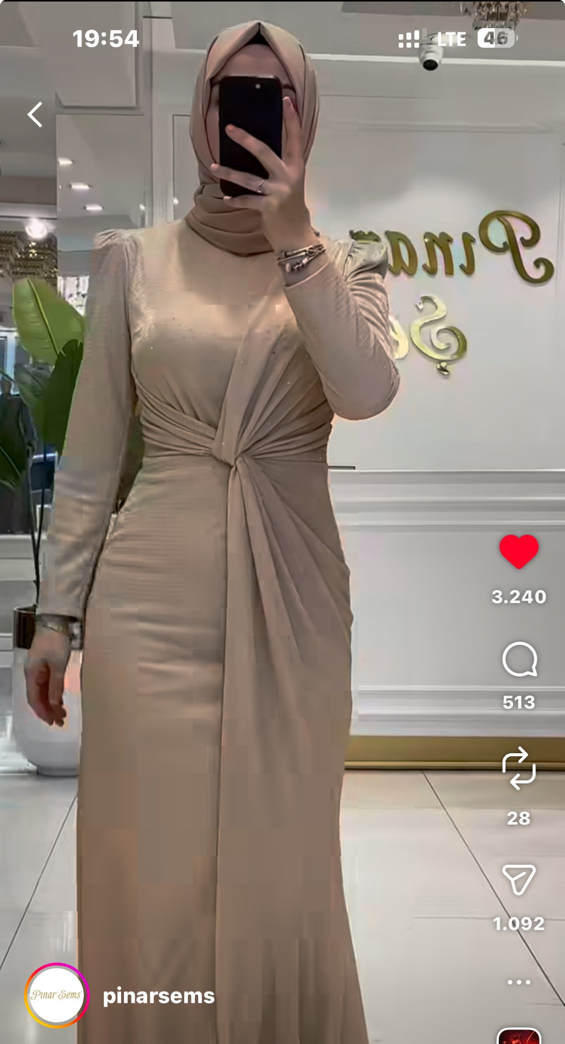 Işık abiye Pınar Şems